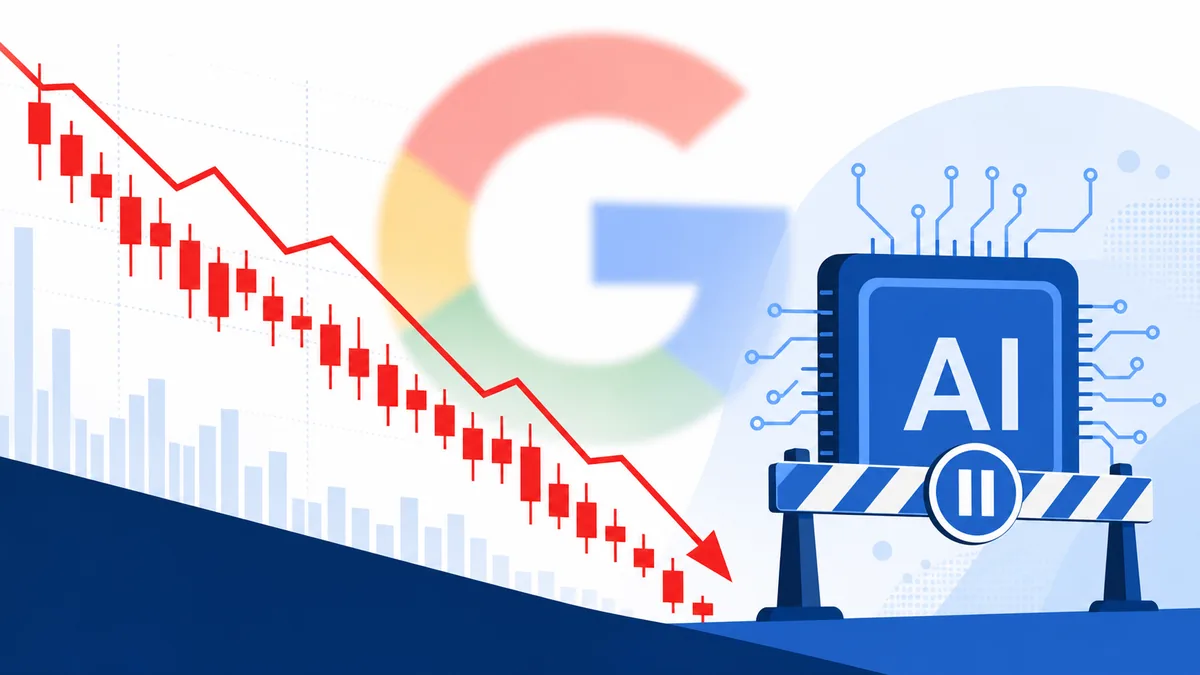 Gemini 3.5 Pro 출시 지연과 알파벳 주가 하락 인포그래픽