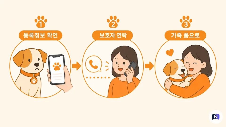 최신 동물등록 연락처가 귀가를 돕는 흐름