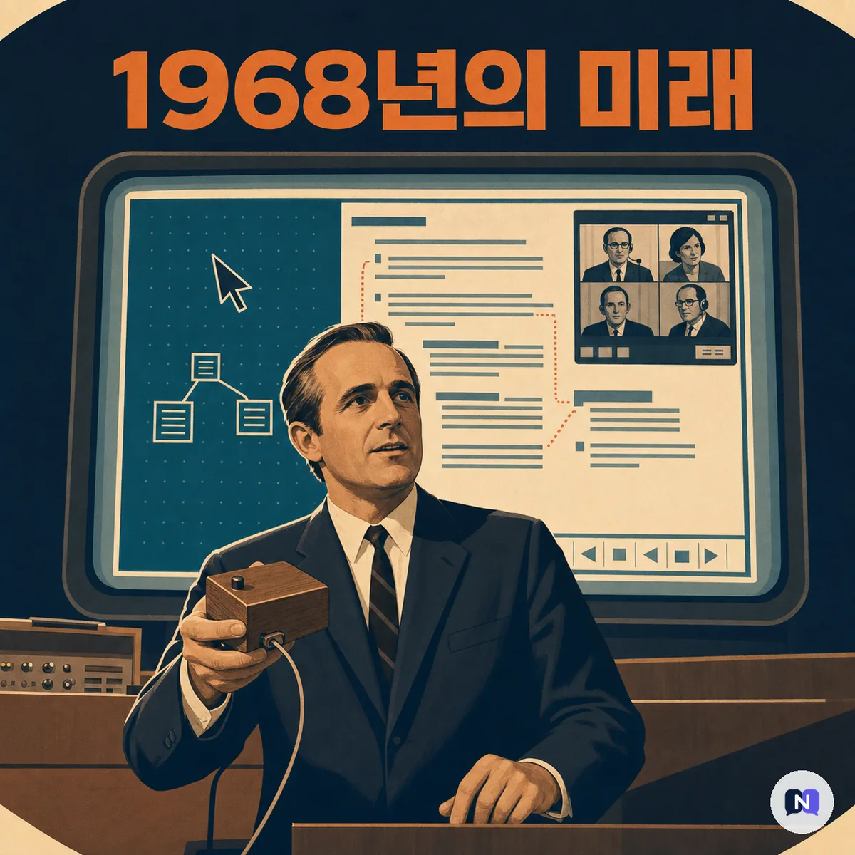 마우스·하이퍼텍스트·화상회의를 1968년에 한 번에 보여준 남자