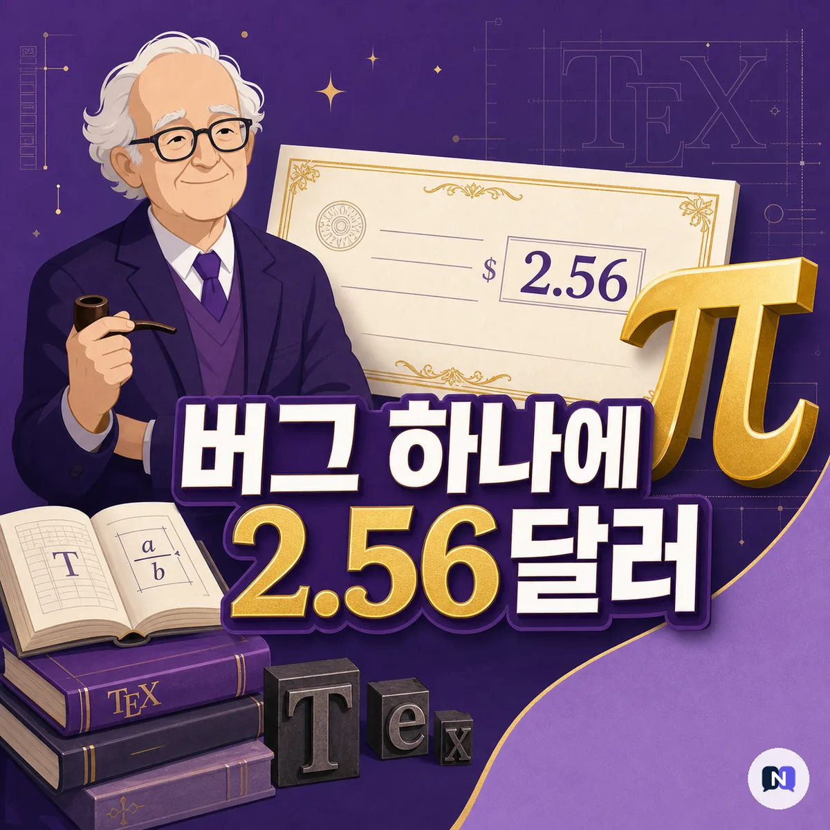 버그 하나에 2.56달러를 주는 남자 — 도널드 커누스와 π를 향해 가는 소프트웨어
