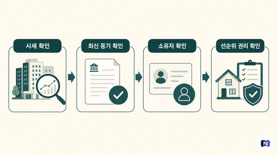 전세계약 전 네 가지 확인 순서