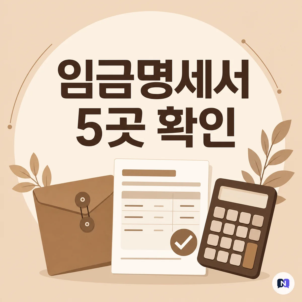 월급 들어왔다고 끝이 아닙니다 — 임금명세서에서 꼭 볼 5곳